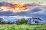 Barn Under Clouded Sunrise_29708